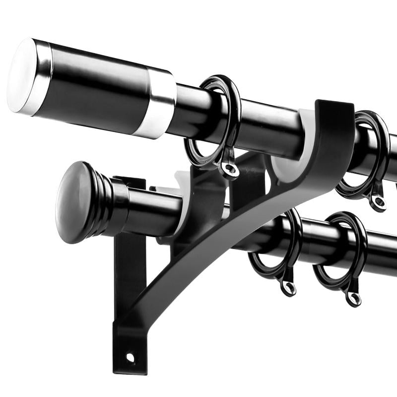 Heavy Duty Double Curtain Rod Brackets Supports up to 50kg