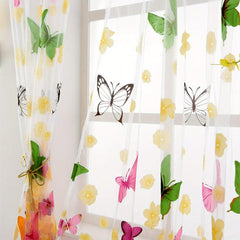 Butterfly Sheer Curtain for Home Decor