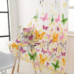 Butterfly Sheer Curtain for Home Decor