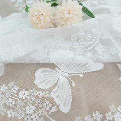 Butterfly Flower Lace Curtain for Home Decoration