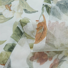 Floral Rod Pocket Curtain for Bedroom Living Room Home Decor