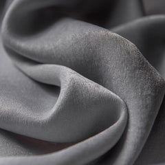Grey Velvet Blackout Thermal Insulated Room Darkening Curtains