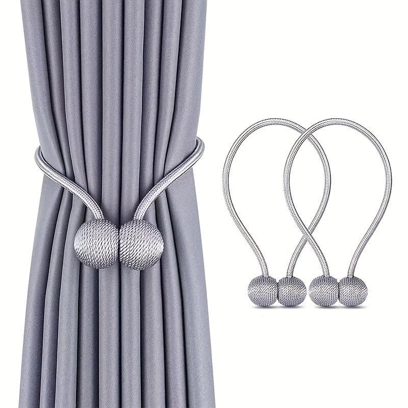 2pcs Magnetic Ball Curtain Tiebacks Curtain Tie Rope Curtain Accessory