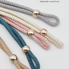 French Curtain Tiebacks with Faux Pearl Decorations - Elegant Curtain Holdback