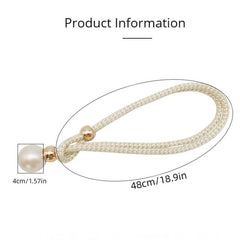 French Curtain Tiebacks with Faux Pearl Decorations - Elegant Curtain Holdback