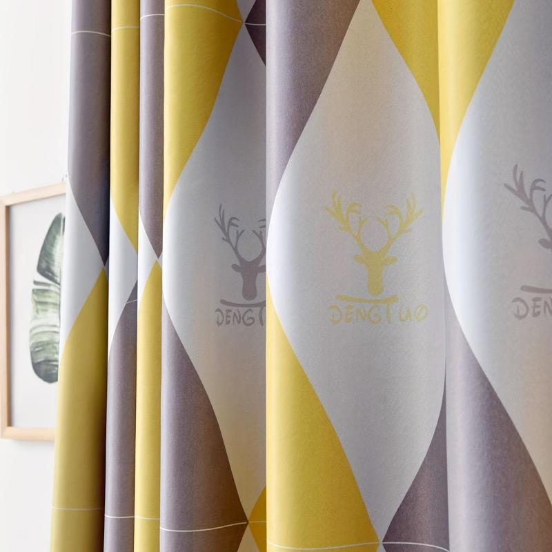 1pc Block Blackout Curtain for Study Room Kitchen Living Room
