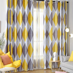 1pc Block Blackout Curtain for Study Room Kitchen Living Room