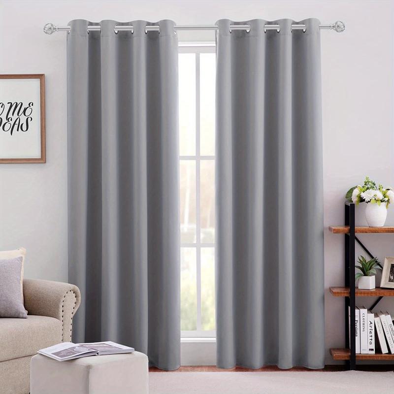 Blackout Curtain Panel Thermal Insulated Room Darkening Light Reducing