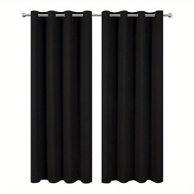 Blackout Curtain Panel Thermal Insulated Room Darkening Light Reducing