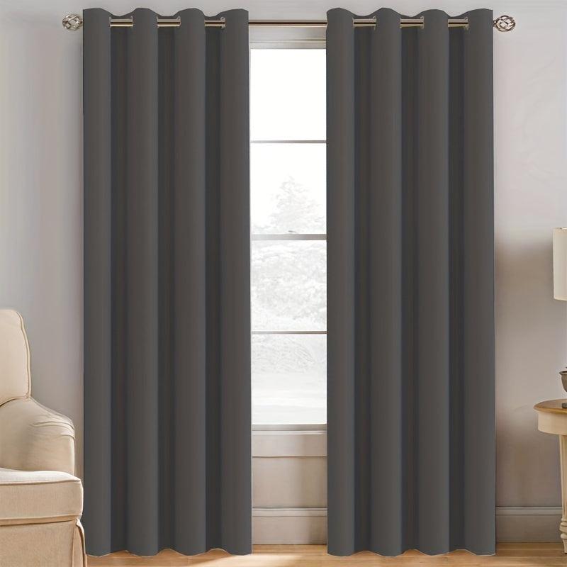 Blackout Curtain Panel Thermal Insulated Room Darkening Light Reducing