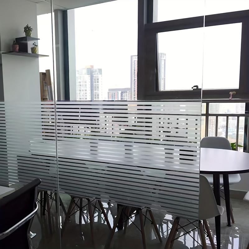 Stripe Glass Window Film Vinyl Removable Sticker UV Protection