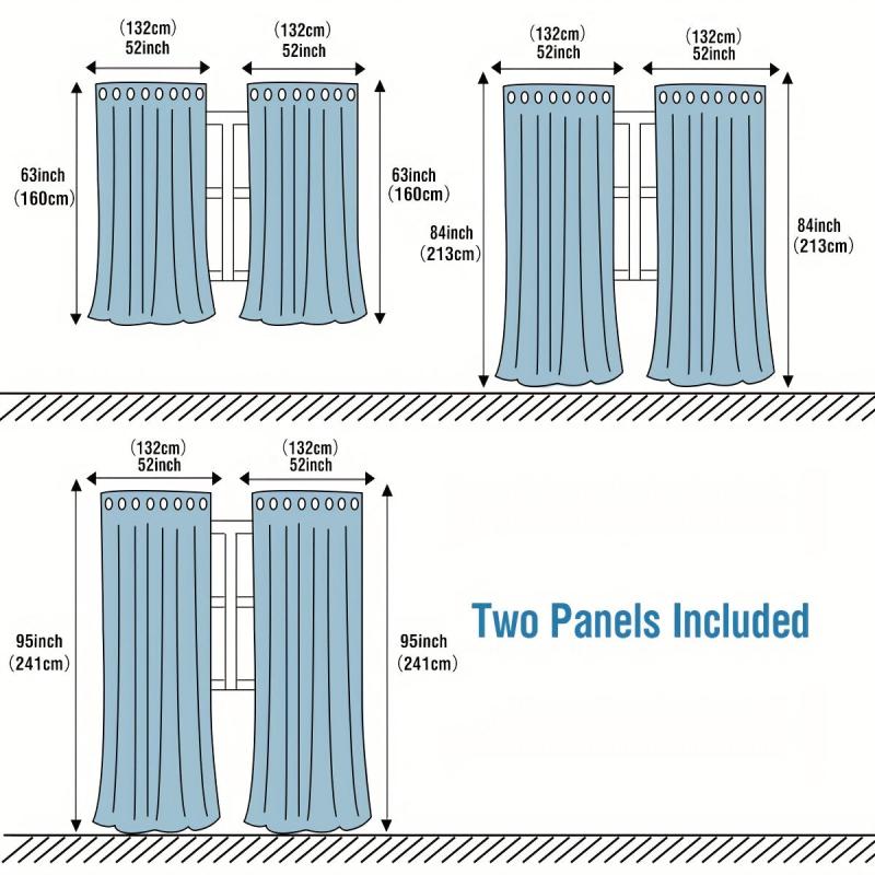 Light Filtering Linen Curtains Semi Sheer Drapes for Living Room