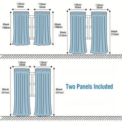 Light Filtering Linen Curtains Semi Sheer Drapes for Living Room