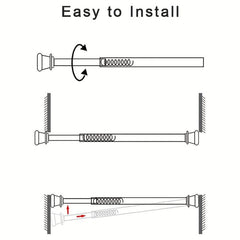 Multifunctional Telescopic Rod with Spring for Curtain, Shower, Coffee