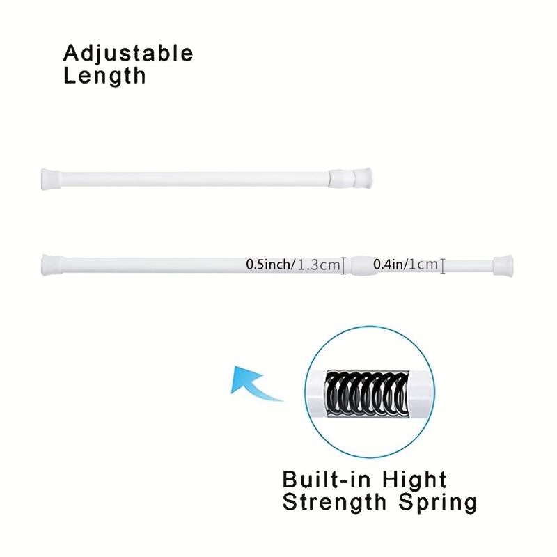 Multifunctional Telescopic Rod with Spring for Curtain, Shower, Coffee