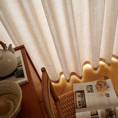 Japanese Style Linen Curtains for Home Decor