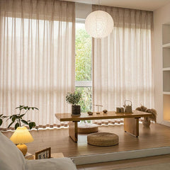 Japanese Style Linen Curtains for Home Decor