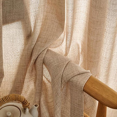 Japanese Style Linen Curtains for Home Decor
