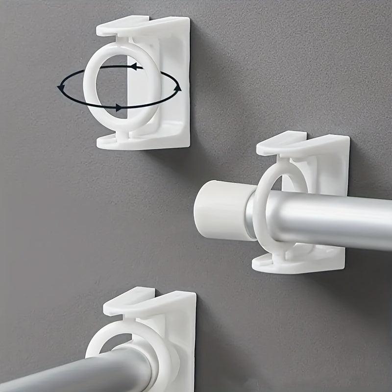 2pcs Rod Holders 360 Degree Rotating Rod Bracket Telescopic Holder