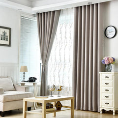 Cotton Linen Blackout Curtain for Home Decor