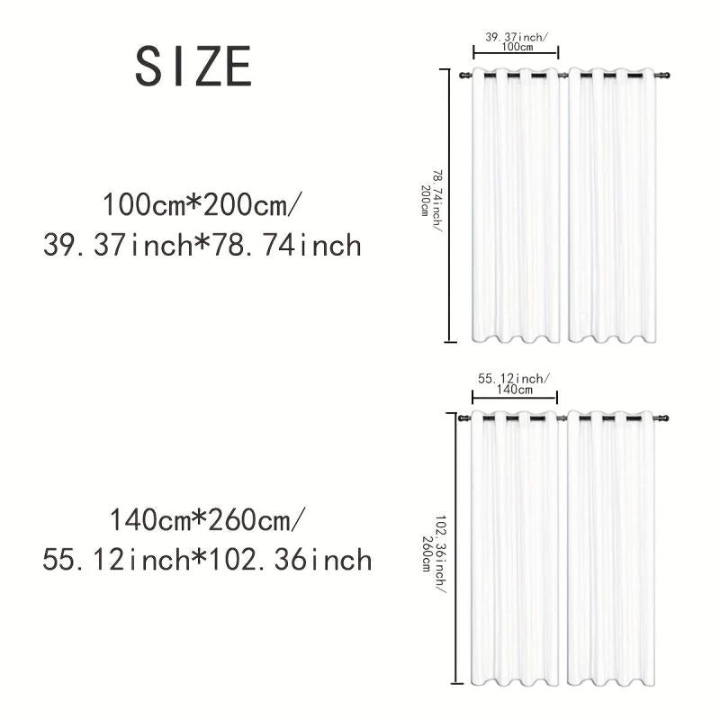 Cotton Linen Blackout Curtain for Home Decor