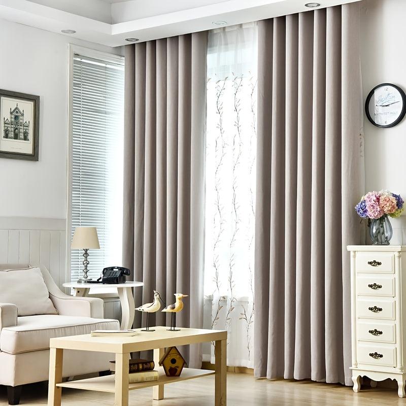Cotton Linen Blackout Curtain for Home Decor