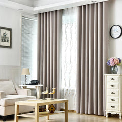 Cotton Linen Blackout Curtain for Home Decor
