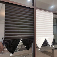 Pleated Curtains for Bedroom Office Living Room Privacy Home Decor