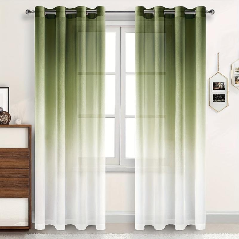 Gradient Sheer Curtain for Home Decor