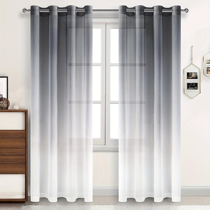 Gradient Sheer Curtain for Home Decor