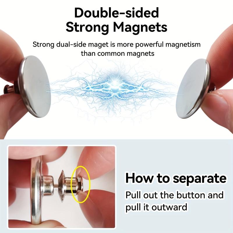 10 Pairs Curtain Magnets Closure with Back Tack, Home Bed Light Leak Prevention
