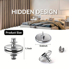 10 Pairs Curtain Magnets Closure with Back Tack, Home Bed Light Leak Prevention