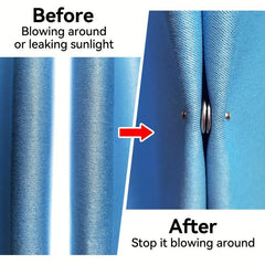 10 Pairs Curtain Magnets Closure with Back Tack, Home Bed Light Leak Prevention