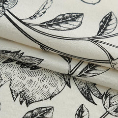 Farmhouse Leaf Floral Curtain Cream Rod Pocket Living Room Bedroom Decor