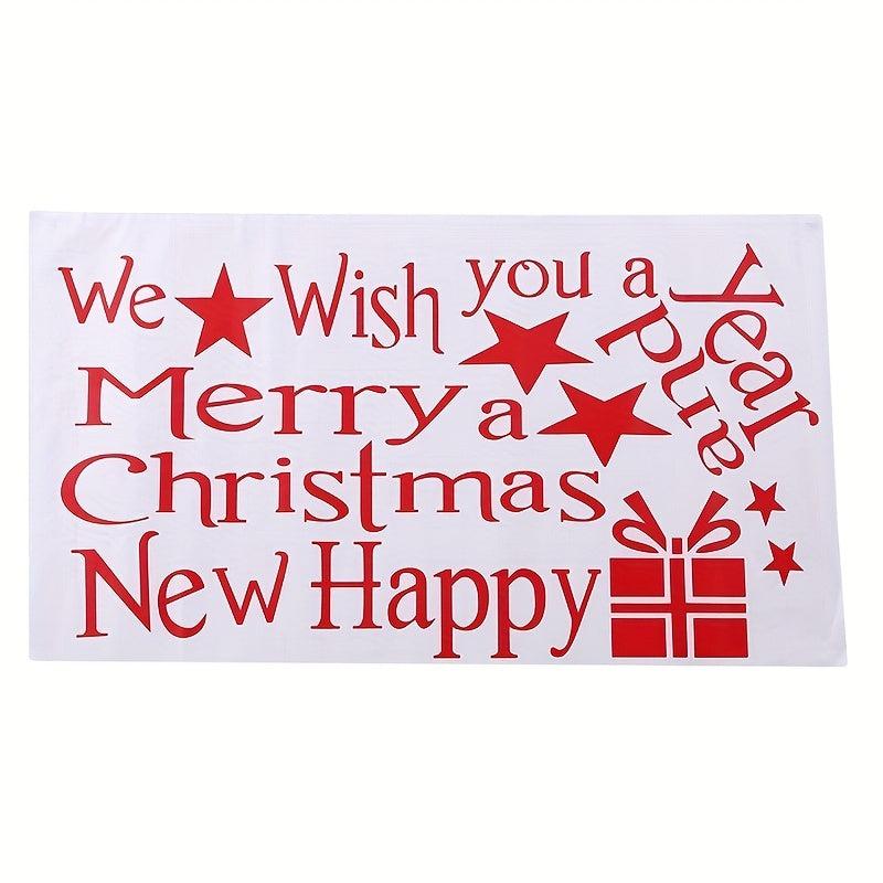 Merry Christmas Tree Window Stickers Vinyl Decal For Home Decor