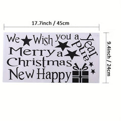 Merry Christmas Tree Window Stickers Vinyl Decal For Home Decor