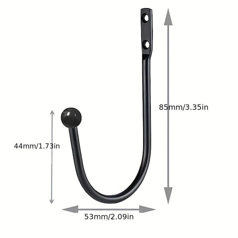 4pcs Curtain Hooks & Retro Style Holdback - Bedroom & Living Room Accessories