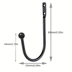 4pcs Curtain Hooks & Retro Style Holdback - Bedroom & Living Room Accessories