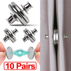 10 Pairs Magnetic Curtain Holdbacks for Home Decor