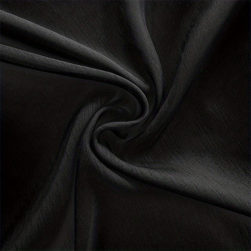 1pc Voile Curtain with Grommet Top for Home Decor