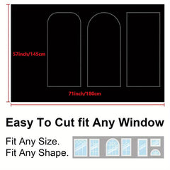 1pc Blackout Curtain Portable Window Shade Room Darkening