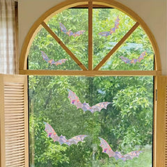 10pcs Bat Sun Catcher Halloween Window Stickers