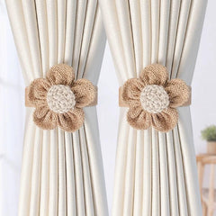 2pcs Flower Curtain Tieback for Room Decor