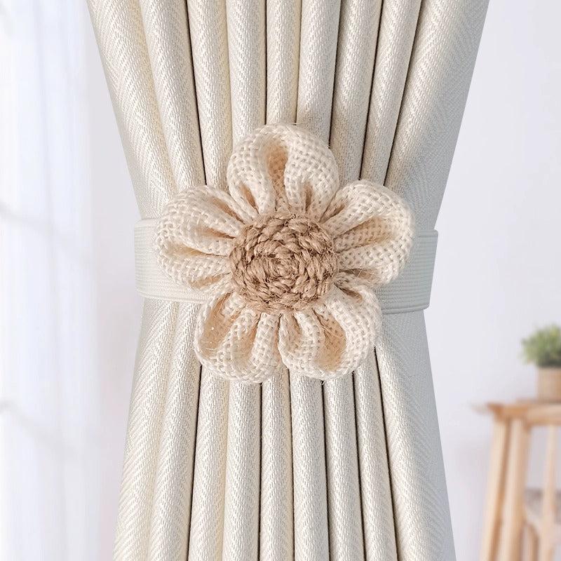 2pcs Flower Curtain Tieback for Room Decor