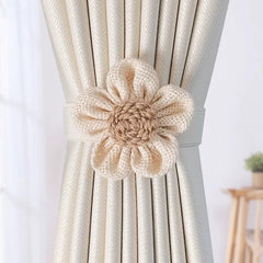 2pcs Flower Curtain Tieback for Room Decor