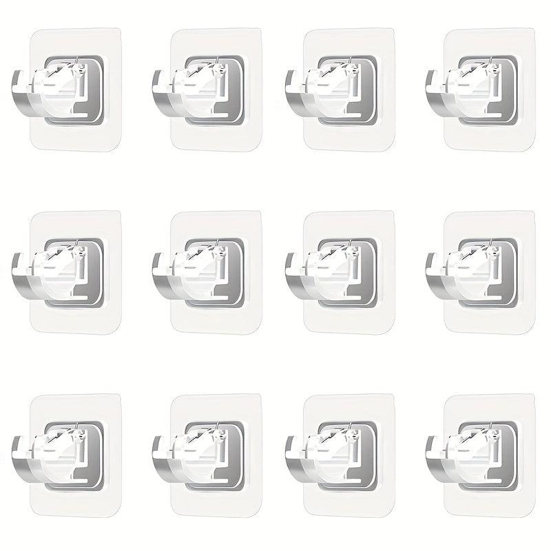 Self Adhesive Curtain Rod Brackets - Easy Installation Hooks