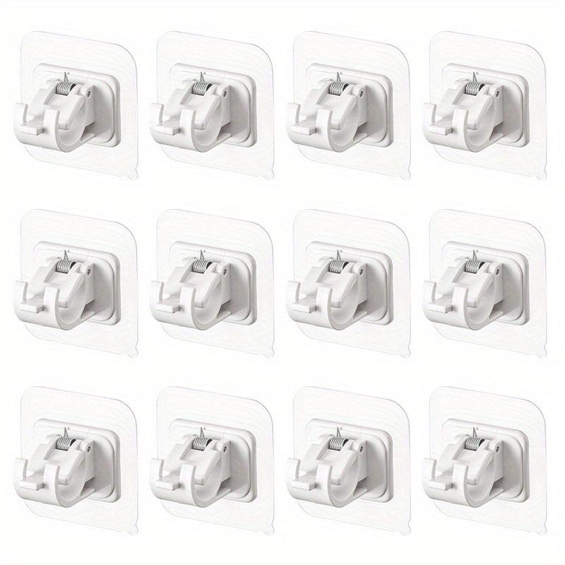 Self Adhesive Curtain Rod Brackets - Easy Installation Hooks