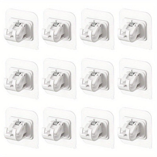 Self Adhesive Curtain Rod Brackets - Easy Installation Hooks