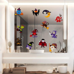 Halloween Static Electrostatic Window Stickers Double-Sided Glass Display