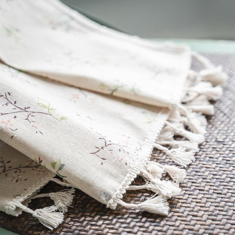 Bohemian Flower Cotton Linen Curtain